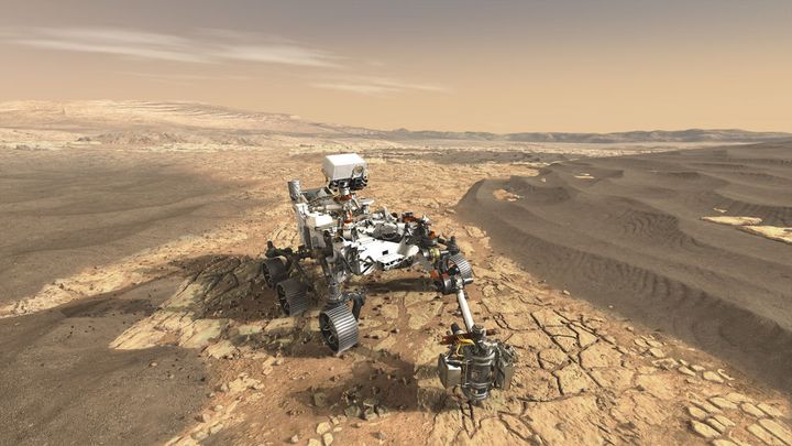 NASA:s rover Perseverance väntas nå sin slutdestination Mars i februari i år. NASA