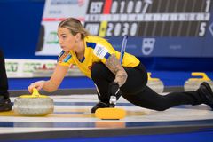 Sofia Mabergs vid LGT World Women's Curling Championship 2021