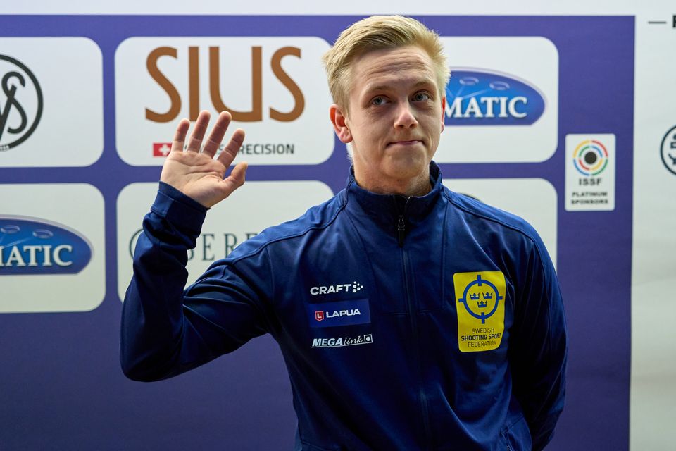 Victor Lindgren tvåa i världen i 10m luftgevär