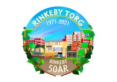 Symbol för Rinkebys 50-årsfirande. Illustratör: Munira Yussuf.