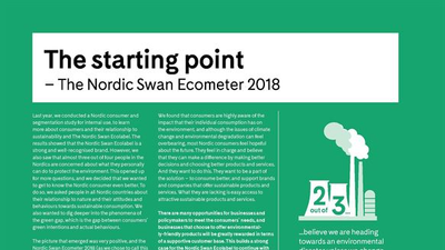 Svanen The Nordic Ecometer 2018 180702