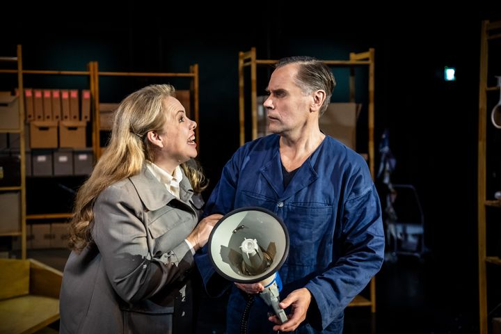 Petra Brylander och Sven Björklund i "Rann heter egentligen något annat". Foto: Sören Vilks