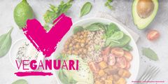 Veganuari är ett samarbete med den brittiska organisationen Veganuary, som arrangerade kampanjen för första gången 2014. Sedan dess har över 250 000 personer från 193 länder antagit utmaningen att äta veganskt under en månad. Djurens Rätt tog kampanjen till Sverige under 2018.
