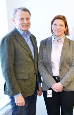 Anders Sundström och Helena Eriksson. Foto: Anna Lundquist Trafikverket