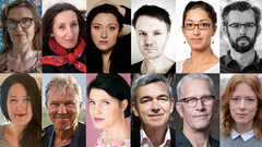 Nina van den Brink, Katarina Bjärvall, Anna Fock, Kolbjörn Guwallius, Shora Esmailian, Andreas Karlsson, Ida Linde, Dan Rosenholm, Kristina Sandberg, Jan Henrik Swahn, Mats Söderlund och Anna Thulin.