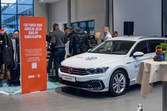 Volkswagen arrangerade Bris-dagarna på huvudkontoret i Södertälje.