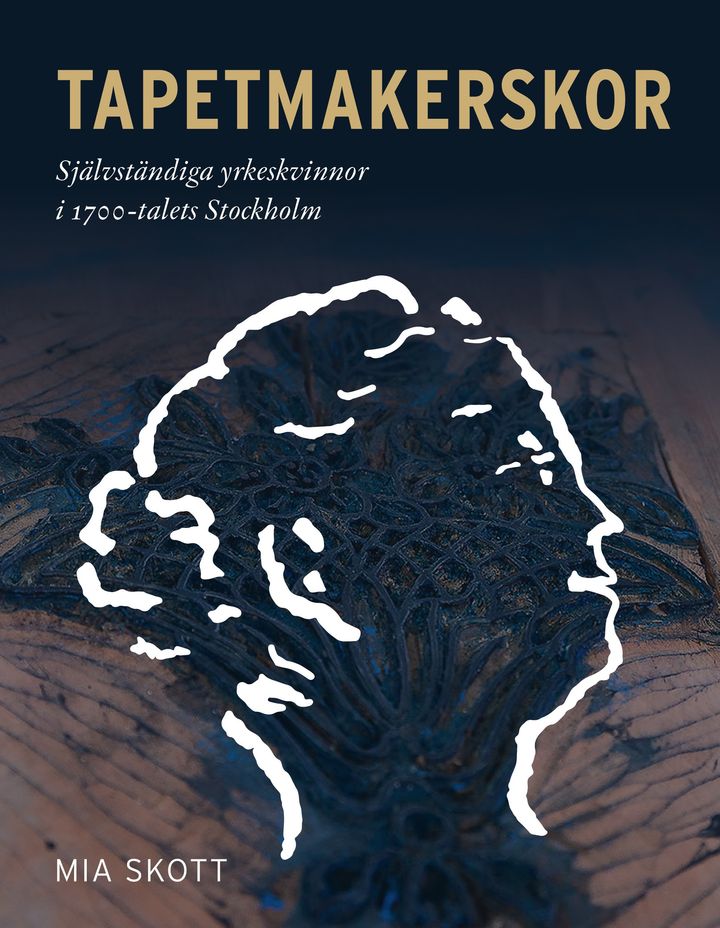 Omslag "Tapetmakerskor". Form:  Kristina Schollin-Borg.