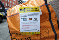 Lappad byggsäck. Foto: Pål Keller Carlquist