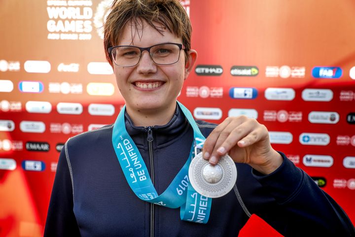 Rebecka Mårtensson tog silver under måndagen i English Equitation.