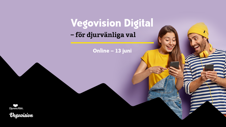 Vegovision är Djurens Rätts mässa för djurvänliga val och Sveriges största veganmässa. I år går den av stapeln i digital form den 13 juni mellan 10.00 och 16.00.