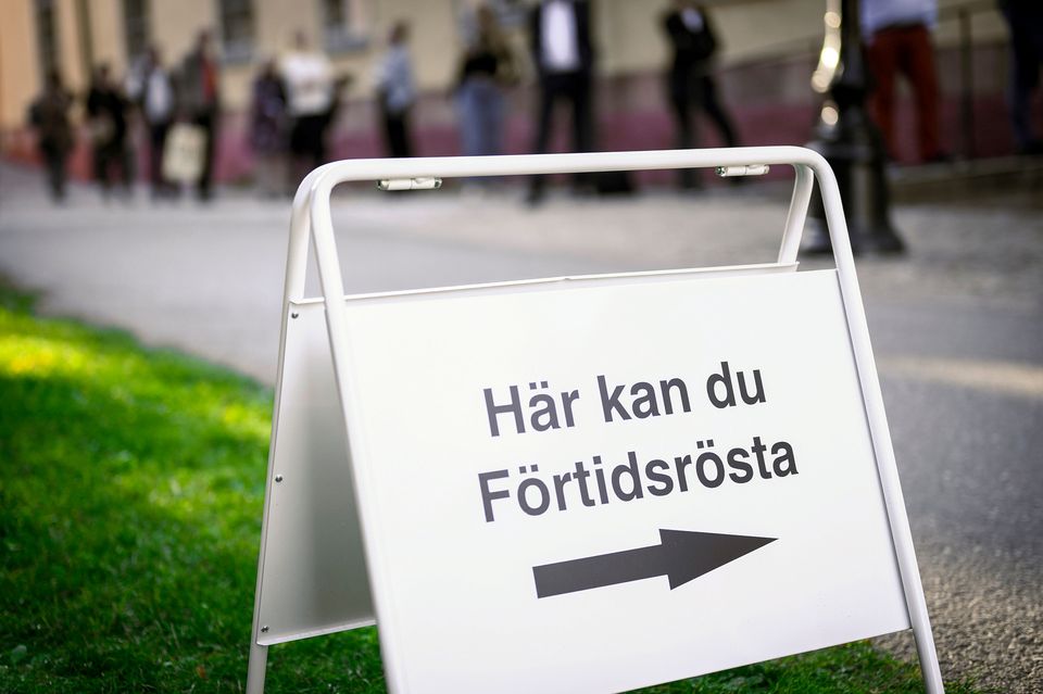 Skylt förtidsröstning