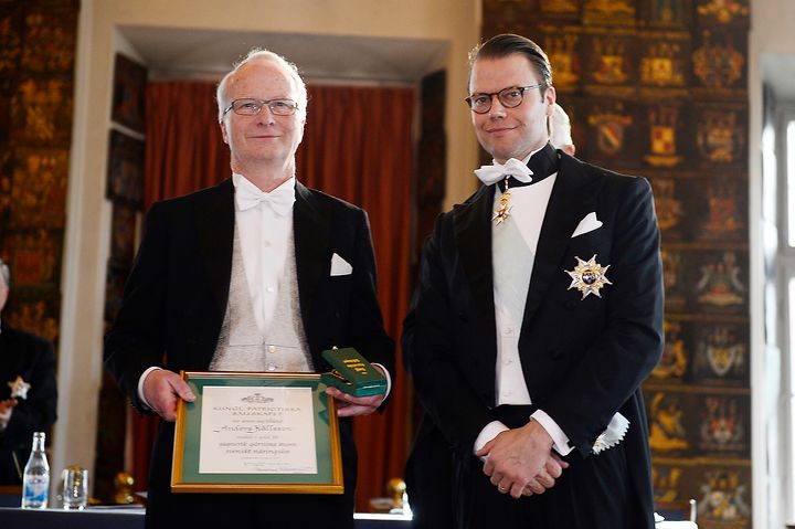 Anders Källsson får Näringslivsmedalj. Foto: Vilhelm Storstad