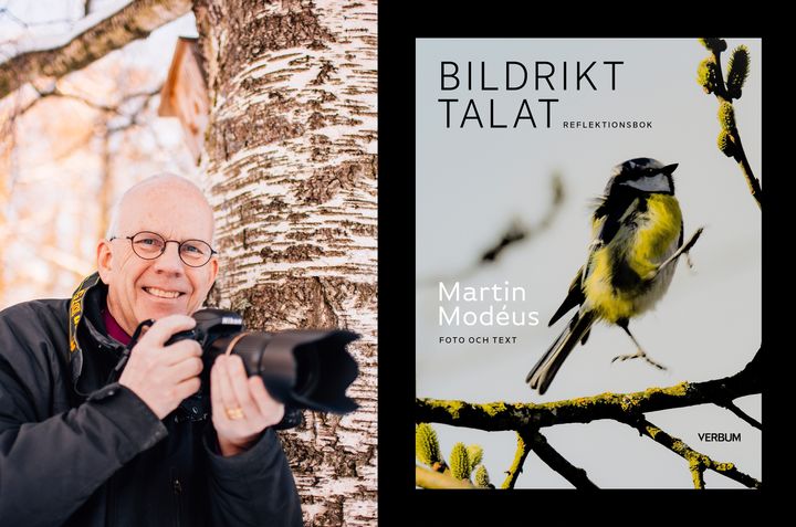 "Bildrikt talat" är namnet bakom både en utställning och en reflektionsbok med naturbilder tagna av Martin Modéus. Foto: Zandra Erikshed