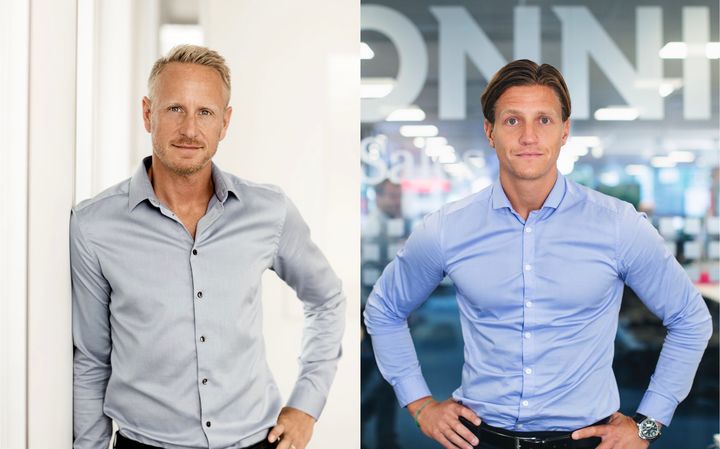Schibsteds CEO för Marketing Services Joakim Flodin (till vänster) och Bonnier News COO Alexander Lydecker uppmuntrar nu alla annonsörer att investera i svenska redaktionella medier.