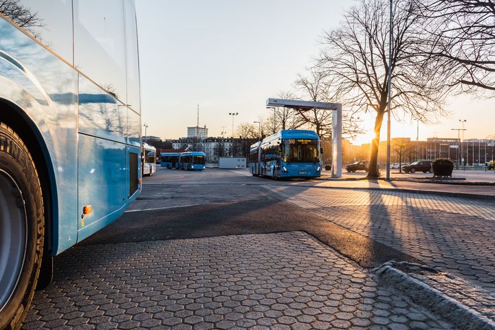 Snart körs två av tre stadsbussar i Västra Götaland på el. Fotograf: Eddie Löthman
