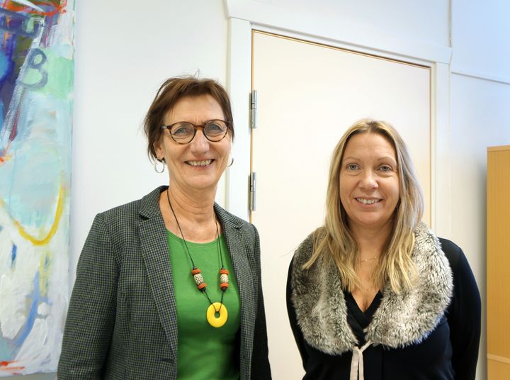 Glada idag är Rektor Anitha Sidefors och biträdande rektor, Anette Buckard på Aspnässkolan.