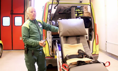 Jens Jensen, ambulanssjukvårdare och ergonomiansvarig på ambulansavdelningen, Karlskgoa lasarett.