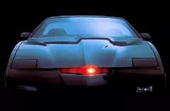 Den talande och självstyrande Pontiac Trans Am från kultserien "Night Rider". (foto: MCA Universal)