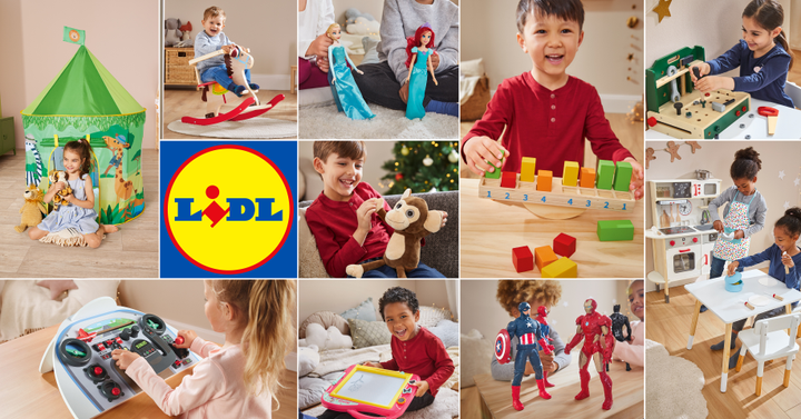 Över 100 leksaker i Lidls julklappssortiment, för både små och stora barn.