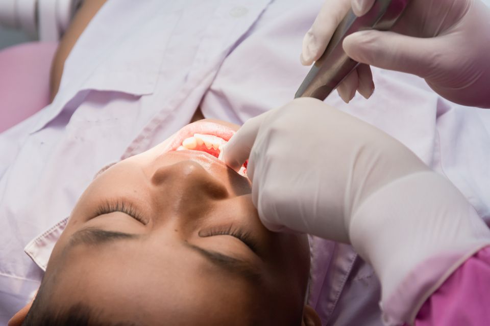 Patient hos tandläkare