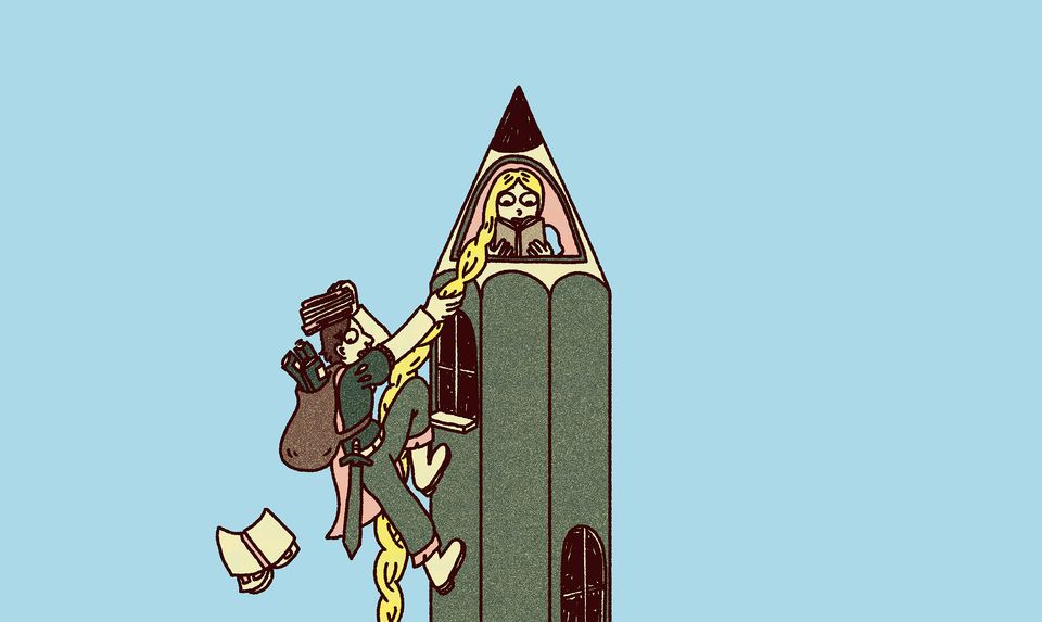 Årets festivalbild, tecknad av Ditte Lindroth 