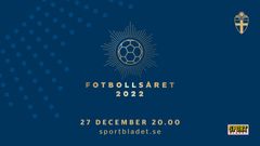 Den 27 december klockan 20.00 sänds tv-programmet Fotbollsåret på Sportbladet.