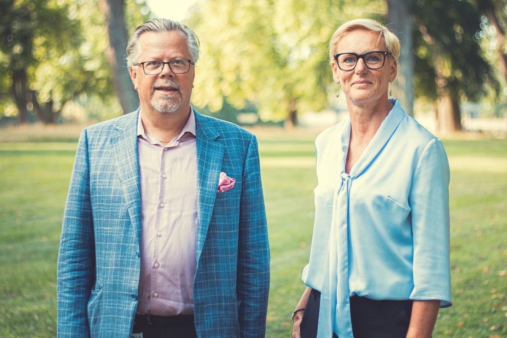 Bild: Klas Gustafsson, vice vd Tekniska verken-koncernen och Ulrika Unell, ny chef för Strategi, affärsutveckling och public affairs.
