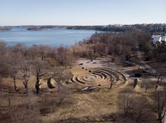 Gravitational ripples, Djurgården, Stockholm. Nominerad till Landskapsarkitekturpriset 2019. Foto: Ricard Estay