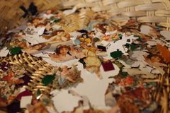 Julpyssel i Skogens hus. Christmas decoratons workshop. Foto: Maria Johansson.