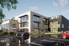 Strandberg arkitekter har ritat Aim'ns nya kontor och lager som MTA bygger.