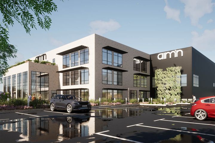 Strandberg arkitekter har ritat Aim'ns nya kontor och lager som MTA bygger.