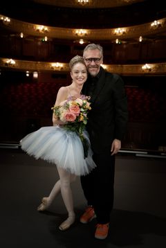 Luiza Lopes, ny Premiärdansare och Nicolas Le Riche, konstnärlig chef Kungliga Baletten Foto Kungliga Operan/Markus Gårder