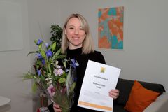 Stina Helmers (kulturpriset). Foto: Bakåtkupad