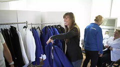 Helene Ripa under kandidatcampens klädprovning