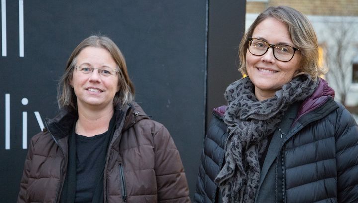 Helen Persson och Linda Näslund, gymnasielärare i Örnsköldsvik medverkar i utbildning om antisemitism.