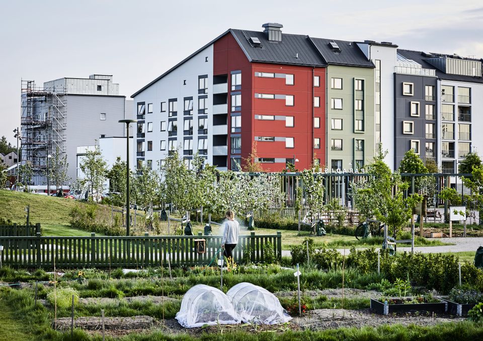 Paradiset, Vallastaden i Linköping. Vinnare av Landskapsarkitekturpriset 2020. Arkitekt: 02landskap 