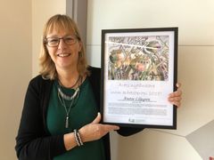 Anette Liljegren har blivit utsedd till Årets nytänkare inom arbetsterapi 2018. Foto: Johanna Berglund