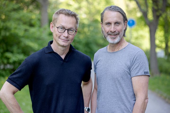 Magnus Falkehed och Niclas Hammarström kommer hem till Aftonbladet. Från 1 juni blir Aftonbladet det prisade och erfarna frilansteamets huvuduppdragsgivare. Foto: Magnus Wennman/Aftonbladet