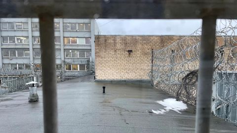 Utsikten från Kybartai-förvaret, ett av de förvar i Litauen där Läkare Utan Gränser ger psykologiskt stöd. Foto: Diala Ghassan/Läkare Utan Gränser.