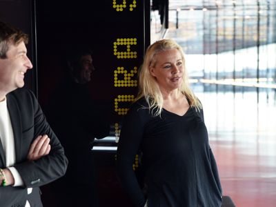 Malena Ernman och UKK:s vd och konstnärliga ledare Henrik Lillsjö