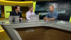 Programmet Uppesittarkväll. Från vänster: Nicklas Andersson, sparprofil på Avanza, Albin Kjellberg, programledare och Johan Hedberg "Matgeek", Youtubeprofil. Foto: EFN Ekonomikanalen. Bilden får användas fritt i detta sammanhang.