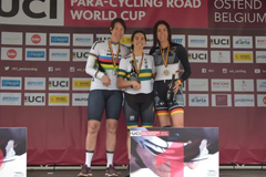 Anna Beck, silvermedaljör på World Cup i Ostend, 17 maj 2019