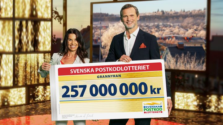 Grannyran med 257 miljoner kronor i vinstpotten går till Lidköping.