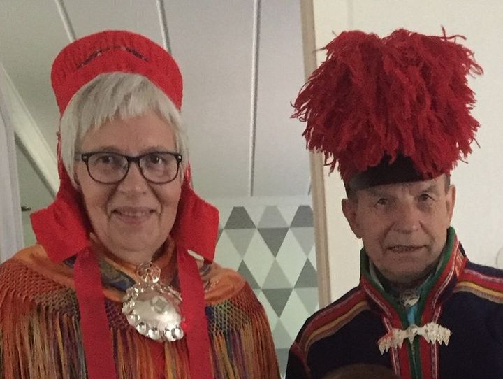 Randi Marainen och Thomas Marainen får Samiska rådets kulturpris 2019. Foto: Annelie Päiviö