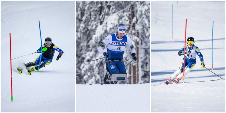 Aaron Lindström, Arnt-Christian Furuberg och Arvid Skoglund representerar Sverige när VM i Lillehammer startar den 13 januari. Foto: Anton Lernstål/Parasport Sverige