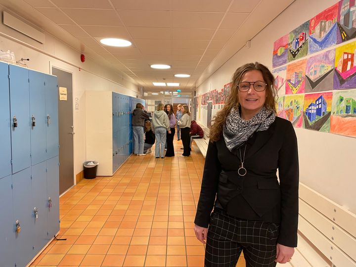 Atheneskolans rektor Kristin Nilsson ser fram emot att snart få välkomna fler elever till Visborg.