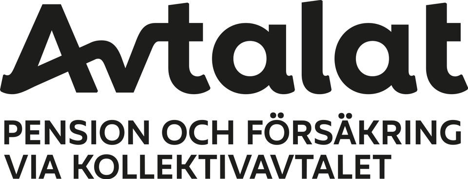 Avtalats logotyp med devis (svart) - för tryck