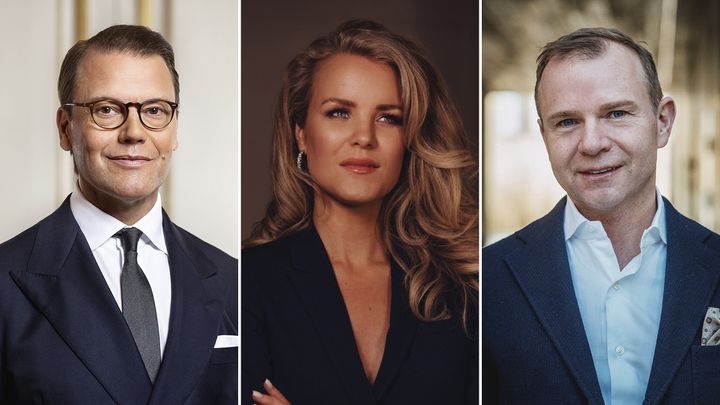 Prins Daniel, Johanna von Sydow och Richard Båge besöker Nyköping den 14 december 2022.