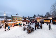 Julmarknad på Jamtli i Östersund. Foto: Erik Wessberg.