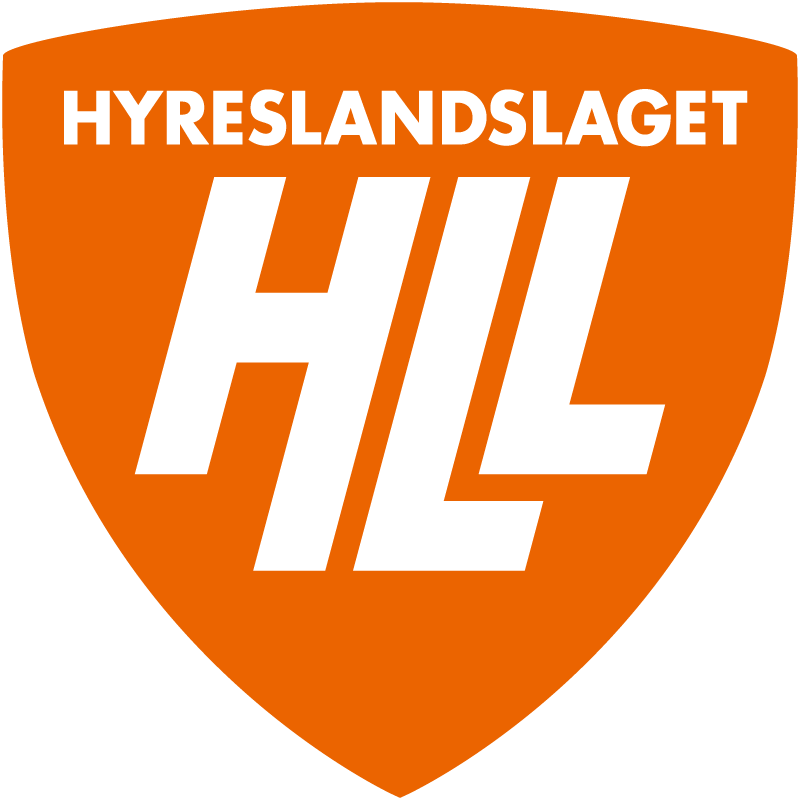 HLL Hyreslandslaget sköld med text